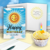 Großmutter Birthday Gelb Orange lächelnd Sonne