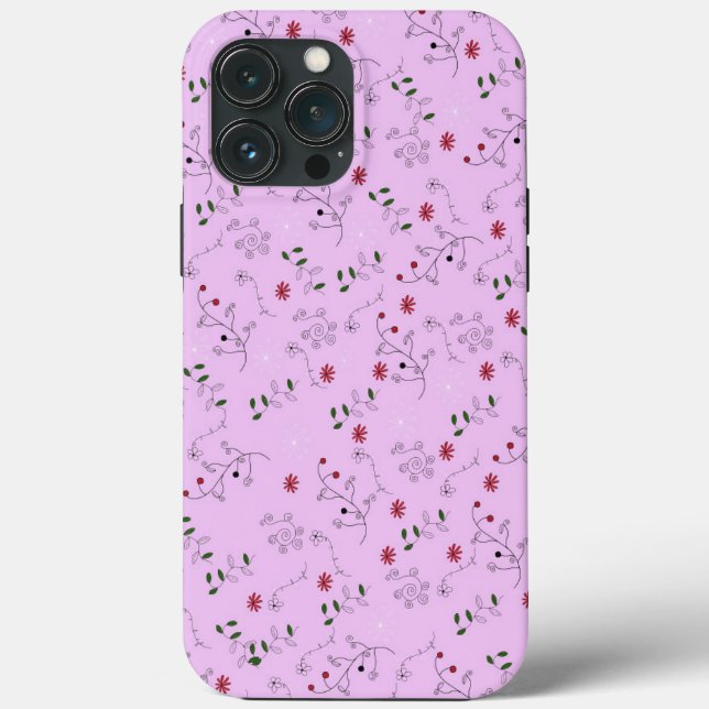Großmutter-Blumengartenmuster Case-Mate iPhone Hülle (Rückseite)