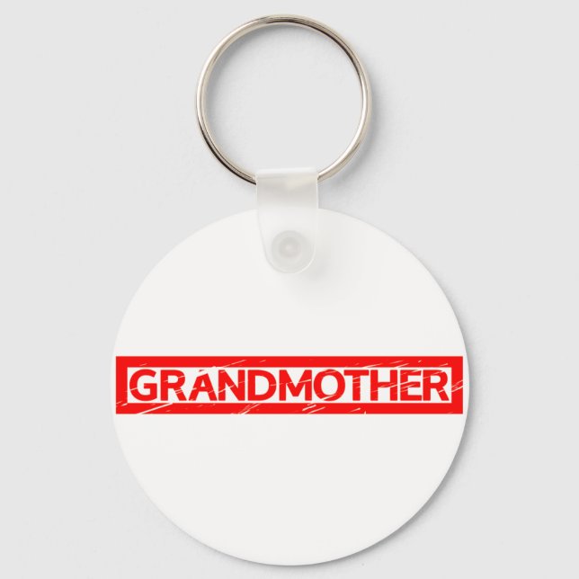 Großmutter-Briefmarke Schlüsselanhänger (Vorderseite)