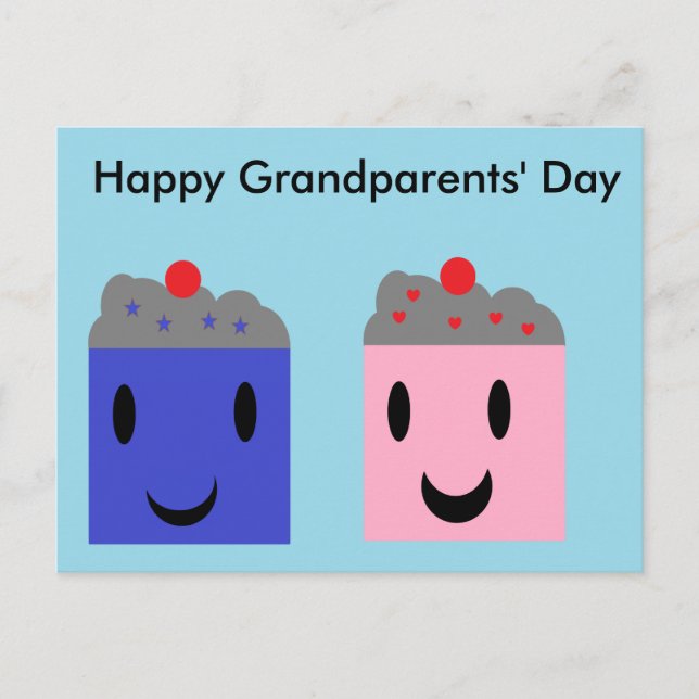 Großmutter Cupcakes Postkarte (Vorderseite)