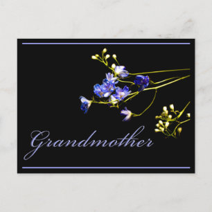 Großmutter Delikate Blumen Postkarte