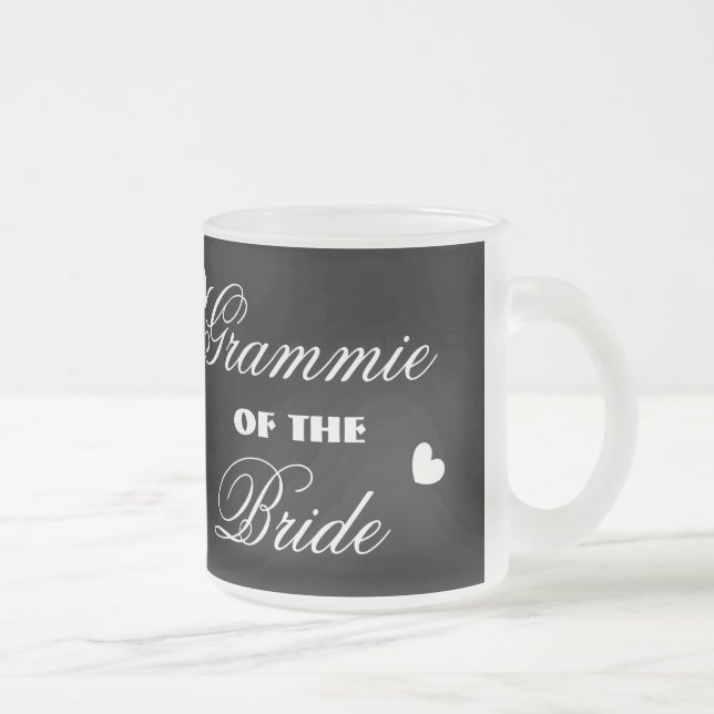 GROSSMUTTER der BRAUT mit Herzen A01E18 Mattglastasse (Rechts)