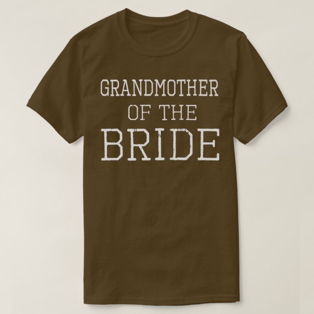 Großmutter der Bride Coordinating Wedding Par T-Shirt (Design vorne)