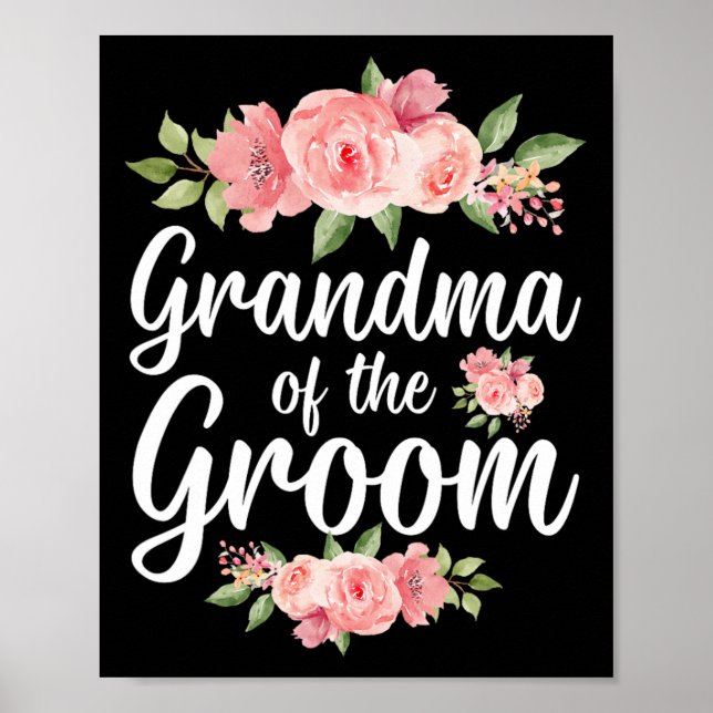 Großmutter der Groom-Oma-Blume Groom Poster (Vorne)