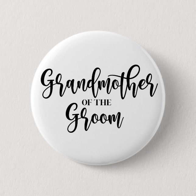 Großmutter der Groom-Taste Button (Vorderseite)