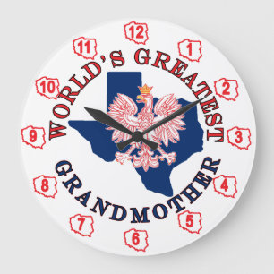 Großmutter der Welt Große Wanduhr
