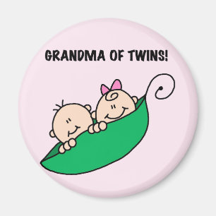 Großmutter der Zwillings-T-Shirts und der Magnet