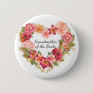 Großmutter des Blumendruckknopfes Button