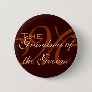 Großmutter des Bräutigam-Knopfes Button