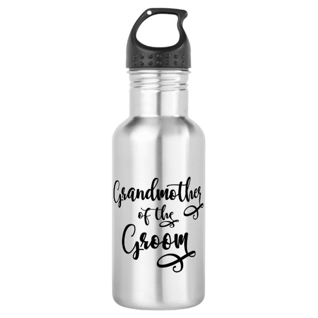 Großmutter des Bräutigams Edelstahlflasche (Vorderseite)