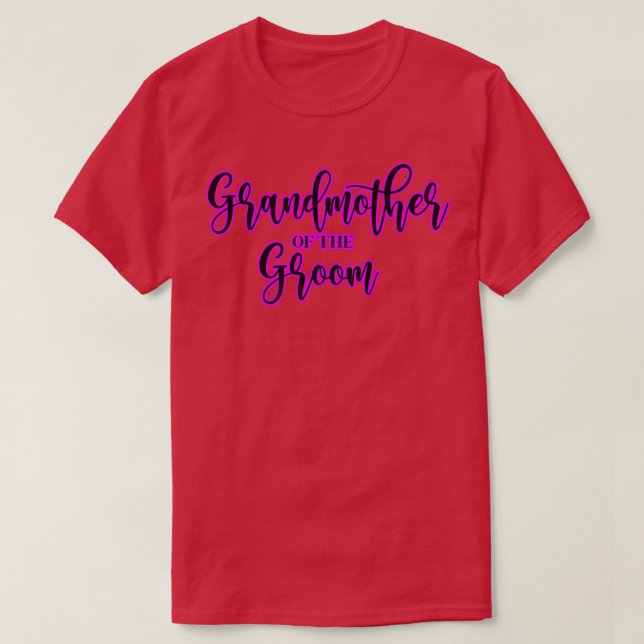 Großmutter des Bräutigrosa-Textes T-Shirt (Design vorne)