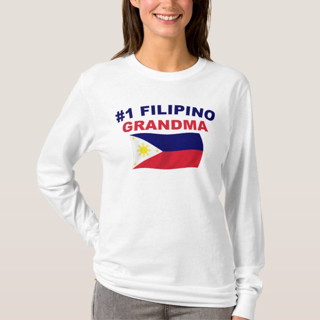 Großmutter des Filipino-#1 T-Shirt (Vorderseite)