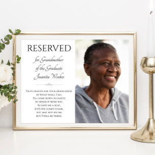 Großmutter des Graduates Rettete eine Gedenkstätte Poster