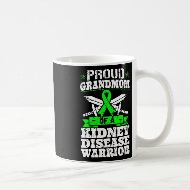 Großmutter einer Nierenerkrankung Warrior Awarenes Kaffeetasse (Rechts)