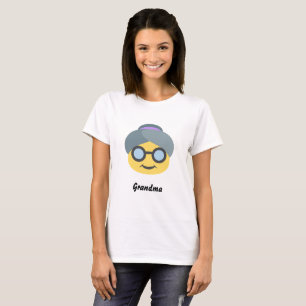 Großmutter Emoji grundlegender T - Shirt