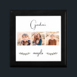 Großmutter-Engel-FotoCollage Erinnerungskiste<br><div class="desc">Custom Multi-Foto Collage Juwelier Keepake Box. Oma Geschenk. 3 Fotos. Engel von Oma. Oma kann in einen beliebigen Namen geändert werden. Einfach.</div>