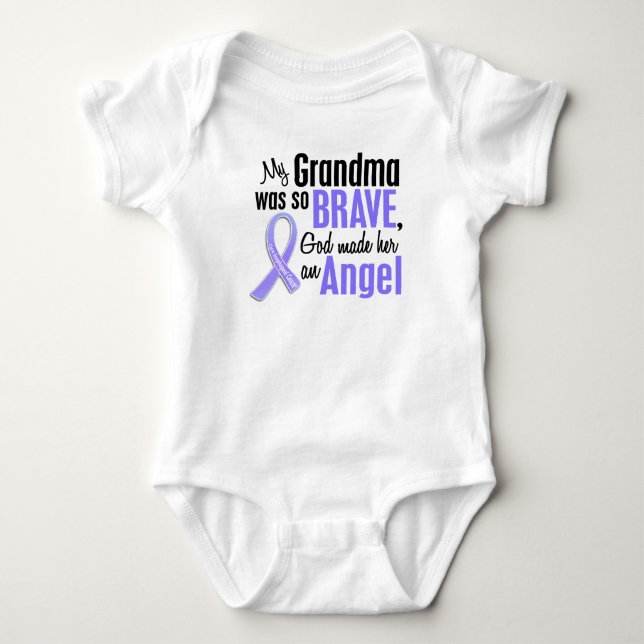 Großmutter-Esophageal Krebs des Engels-1 Baby Strampler (Vorderseite)