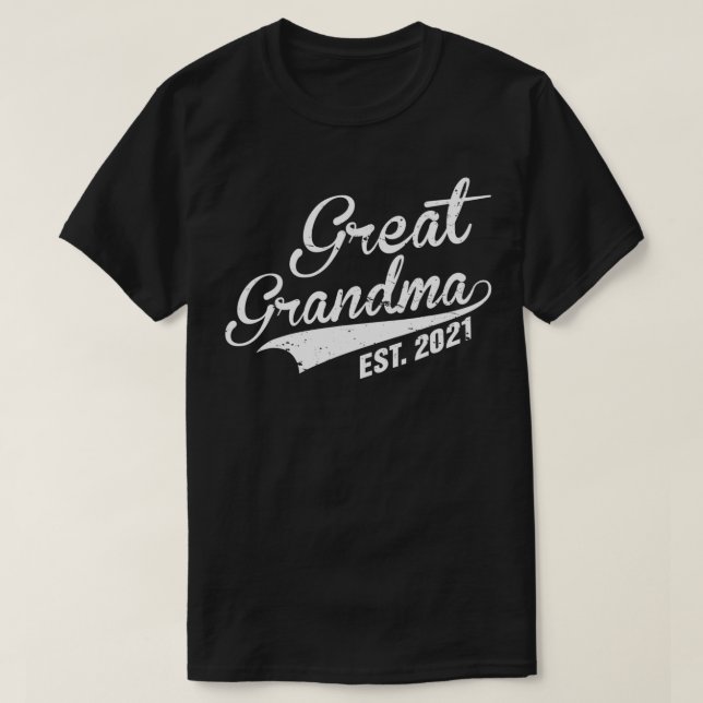 Großmutter Est 2021 Erstmaliges Großmutter H T-Shirt (Design vorne)