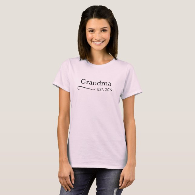 Großmutter Est. Neues Großmutter-T-Shirt des T-Shirt (Vorne ganz)