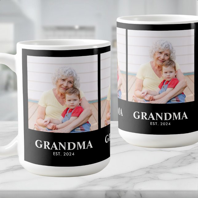 Großmutter etabliert Fett Schwarz 3 Foto Kaffeetas Kaffeetasse (Von Creator hochgeladen)
