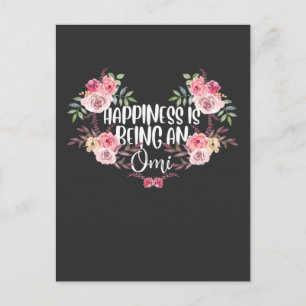 Großmutter Familienglücklichkeit Omi Oma Blume Postkarte