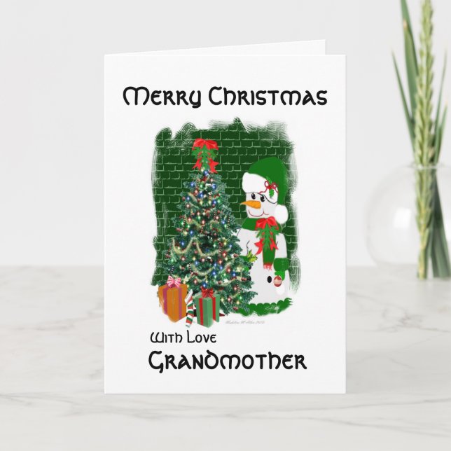 Großmutter Feiertagskarte (Vorderseite)