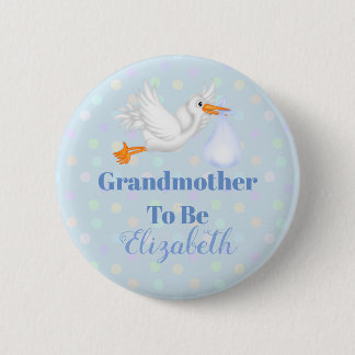 Großmutter für den Storch, die auf die Bedürfnisse Button