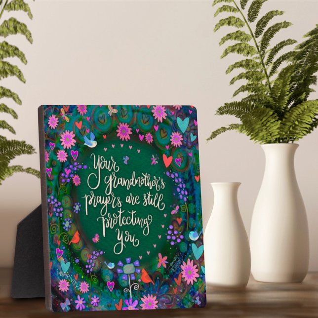 Großmutter Gebete Hübsch florale Inspiration Fotoplatte (Von Creator hochgeladen)