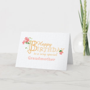 Großmutter Geburtstag mit Clematis Blume Card Feiertagskarte