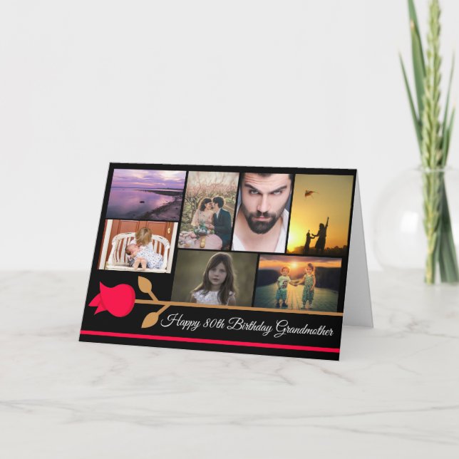 Großmutter Geburtstagskarte Personalisiert Karte (Vorderseite)