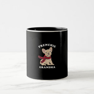 Großmutter-Geschenk   Französische Bulldogmesse Zweifarbige Tasse