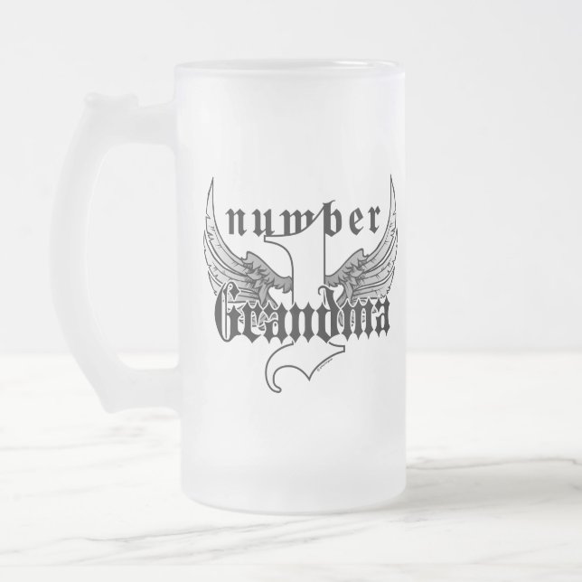 Großmutter-Glas-Tasse der Nr.-eine Mattglas Bierglas (Links)