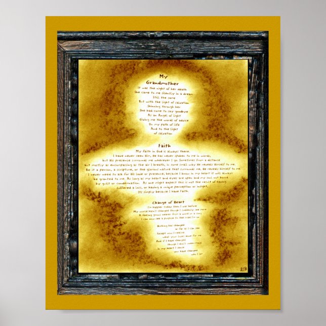 Großmutter, Glaube, Herzwechsel Poster (Vorne)