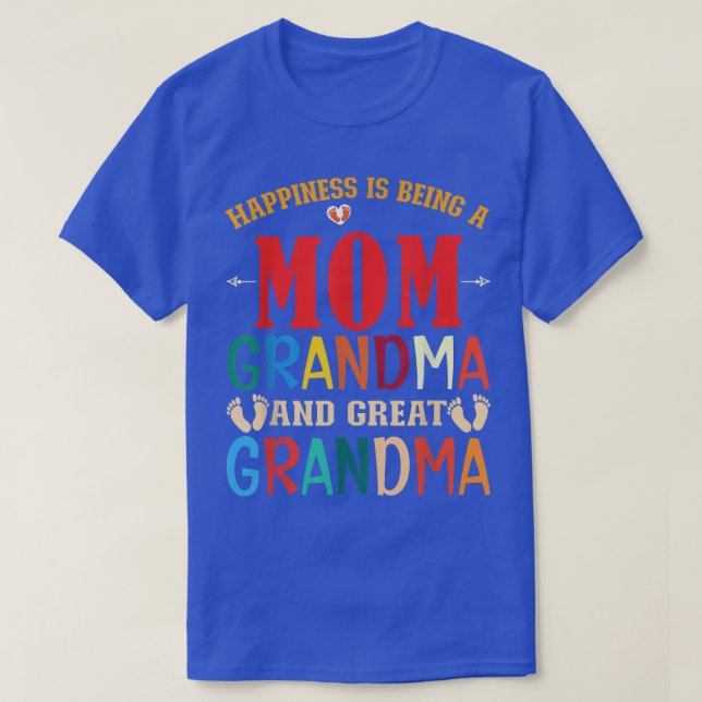 Großmutter Glück ist eine Mama Oma und Grea T-Shirt (Design vorne)