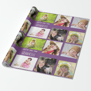 Großmutter Großvater FOTO Collage Geschenk Geschenkpapier