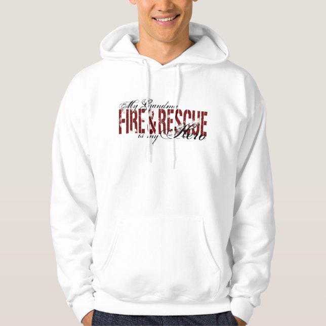 Großmutter-Held - Feuer u. Rettung Hoodie (Vorderseite)