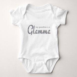Großmutter ist ein Glamma Ballettröckchen Baby Strampler