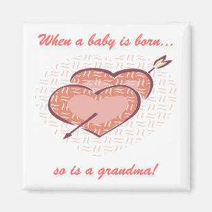 Großmutter ist geboren magnet