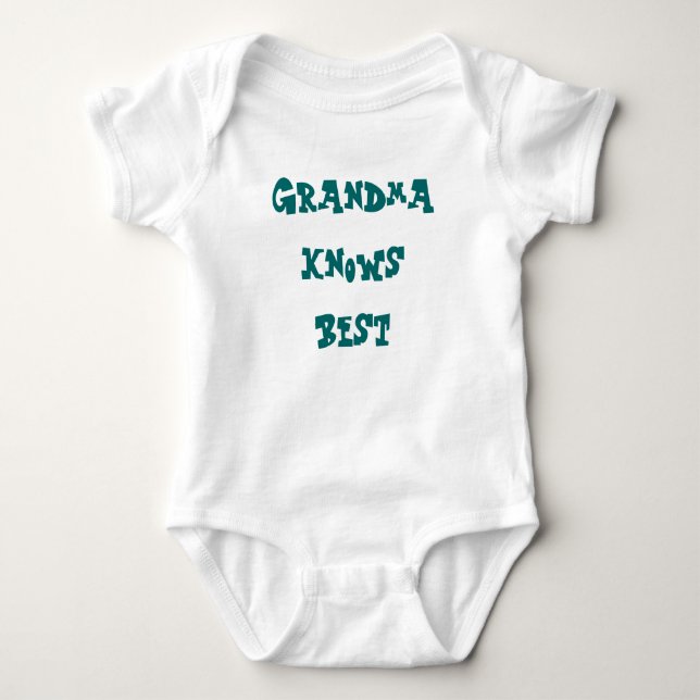 Großmutter kennt Bestes Baby Strampler (Vorderseite)
