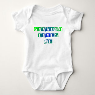 Großmutter-Lieben ich Säuglings-Strampler Baby Strampler