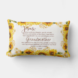Großmutter Oma Christliches Gebet individuell anpa Lendenkissen