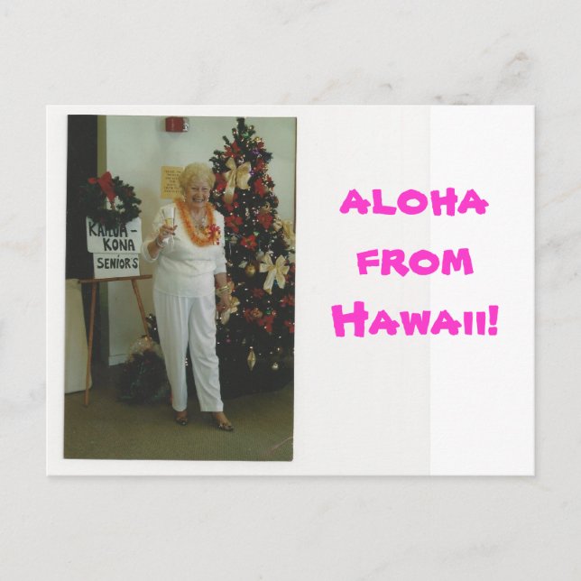 Großmutter-Pat-Postkarte Postkarte (Vorderseite)