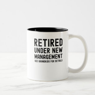 Großmutter Pensionstag Väter Mutter Tag Zweifarbige Tasse