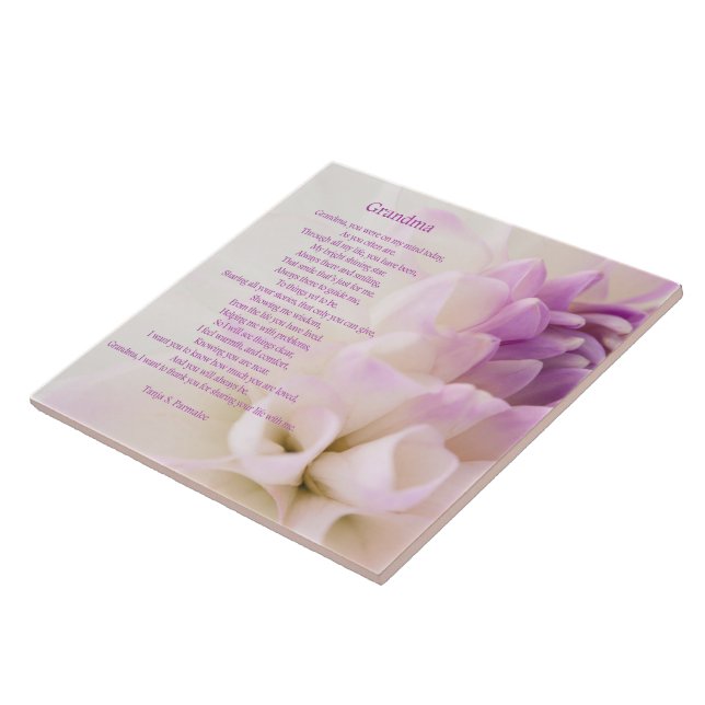 Großmutter-Poesie-Kollektor Fliese (Seite)