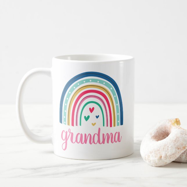 Großmutter Rainbow Kaffeetasse (Mit Donut)