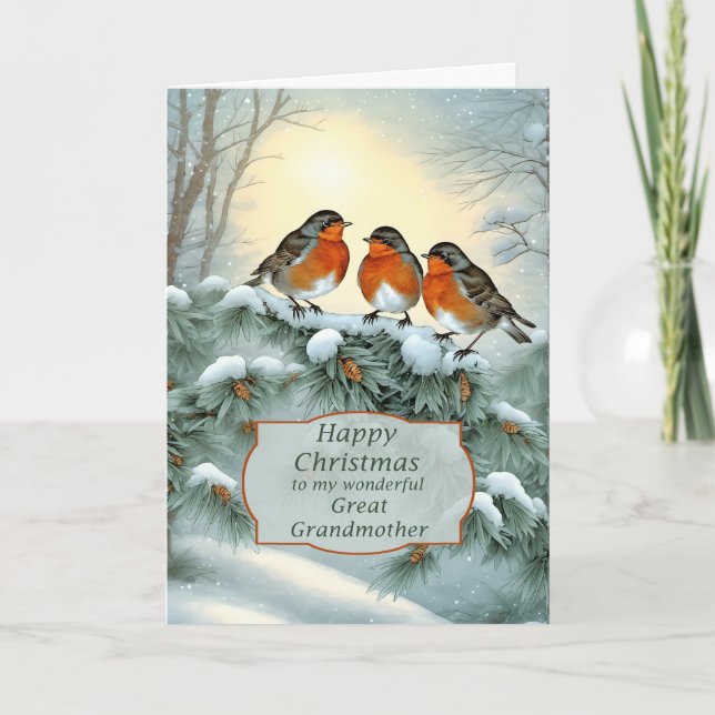 Großmutter Robins Frohe Weihnachten (Vorderseite)