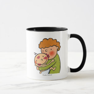 Großmutter-rosa Lippenstift-Küsse für Baby Tasse