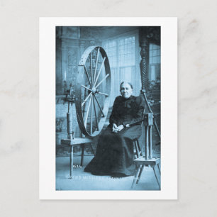 Großmutter-Spinnrad Louis Pesha Postkarte