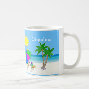 GROSSMUTTER Tassen-Strand-Themed Kaffee-Tassen Kaffeetasse