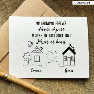 Großmutter und Grand-Tochter-Liebe Geburtstagskart Einladung